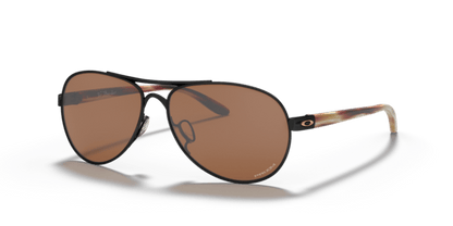 Pale Gold/Black - 0OO4108 888392404640 OAKLEY Sunglasses Woman Oval