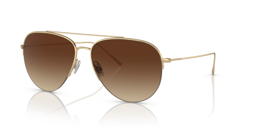 0OV1303ST - Oliver Peoples - Frame: Gold - (Gold 5292Q1) - Lens: Dark Brown Gradient Mirror - 60 MM - Ardor Eyewear