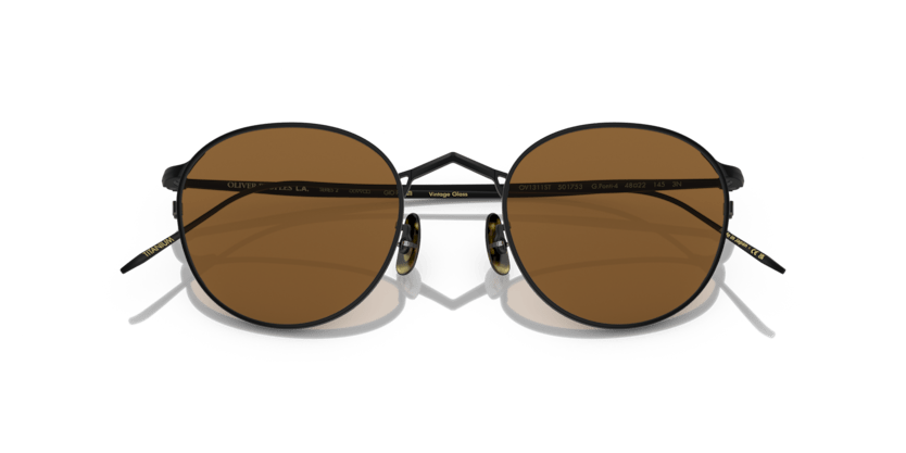 0OV1311ST - Oliver Peoples - (Matte Black) True Brown - 48 - 22 - 145 MM - Ardor Eyewear 827934479319