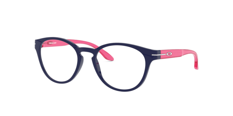 Polished Ice Blue - 0OY8017 888392512772 Oakley Youth Rx Eyeglasses Kids Woman Round