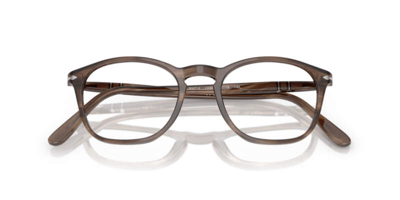 Striped Brown - 0PO3007V 8056262356395 Persol Eyeglasses Man Square