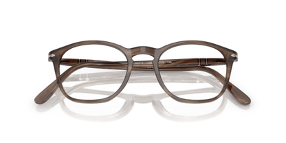 Striped Brown - 0PO3007V 8056262356395 Persol Eyeglasses Man Square