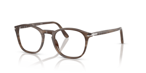 Striped Brown - 0PO3007V 8056262356395 Persol Eyeglasses Man Square