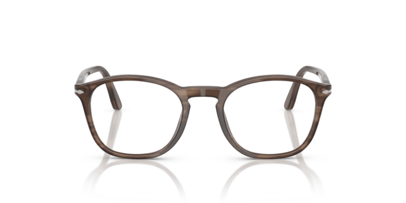 Striped Brown - 0PO3007V 8056262356395 Persol Eyeglasses Man Square