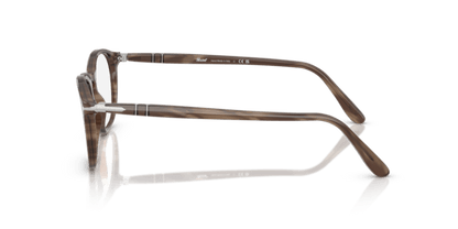 Striped Brown - 0PO3007V 8056262356395 Persol Eyeglasses Man Square