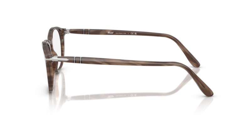 Striped Brown - 0PO3007V 8056262356395 Persol Eyeglasses Man Square