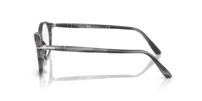 Striped Grey - 0PO3007V 8056262356371 Persol Eyeglasses Man Square