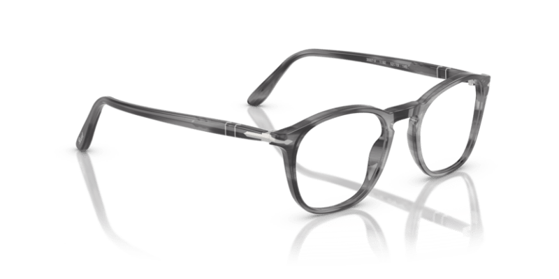 Striped Grey - 0PO3007V 8056262356371 Persol Eyeglasses Man Square