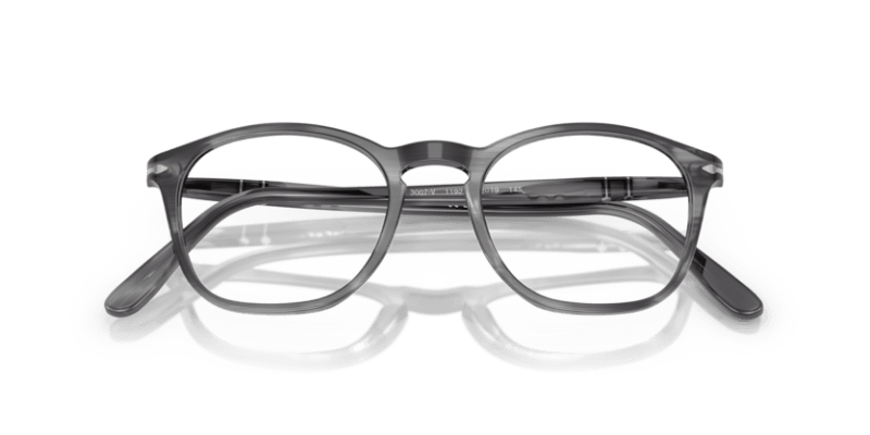 Striped Grey - 0PO3007V 8056262356371 Persol Eyeglasses Man Square