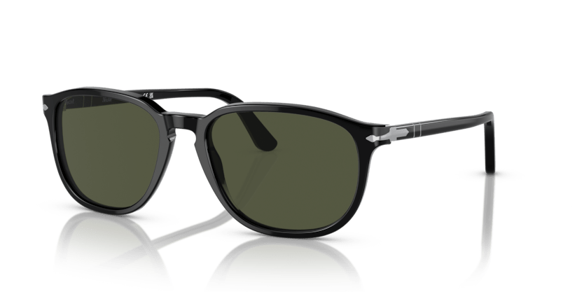 0PO3019S - Persol - Frame: Black - (Black 95/31) - Lens: Green - 55 MM - Ardor Eyewear