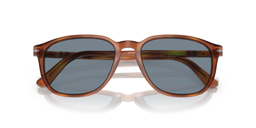 0PO3019S - Persol - Frame: Brown - (Terra Di Siena 96/56) - Lens: Light Blue - 52 MM - Ardor Eyewear