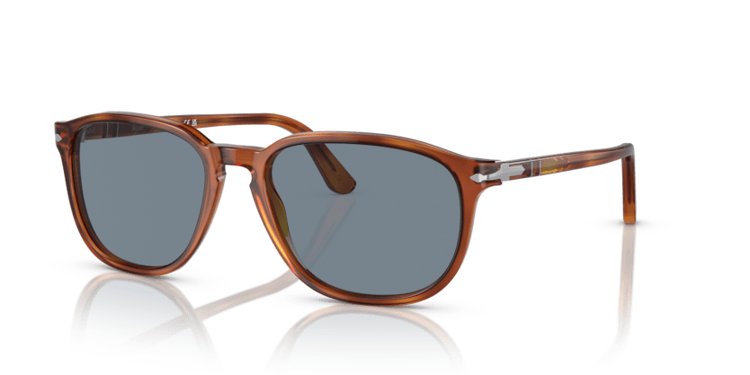 0PO3019S - Persol - Frame: Brown - (Terra Di Siena 96/56) - Lens: Light Blue - 52 MM - Ardor Eyewear