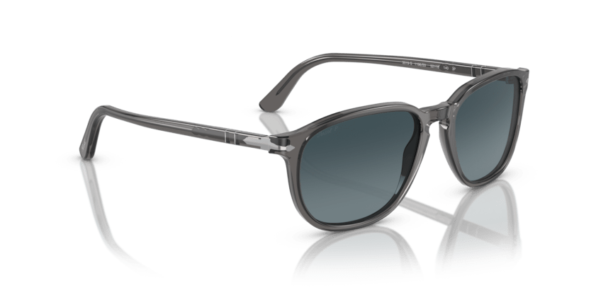 0PO3019S - Persol - Frame: Grey - (Transparent Grey 1196S3) - Lens: Light Blue Gradient Dark Blue Polar Polarized - 52 MM - Ardor Eyewear