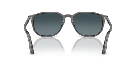 0PO3019S - Persol - Frame: Grey - (Transparent Grey 1196S3) - Lens: Light Blue Gradient Dark Blue Polar Polarized - 52 MM - Ardor Eyewear