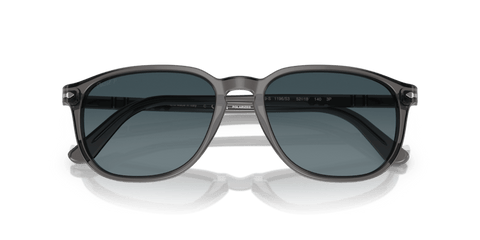 0PO3019S - Persol - Frame: Grey - (Transparent Grey 1196S3) - Lens: Light Blue Gradient Dark Blue Polar Polarized - 52 MM - Ardor Eyewear