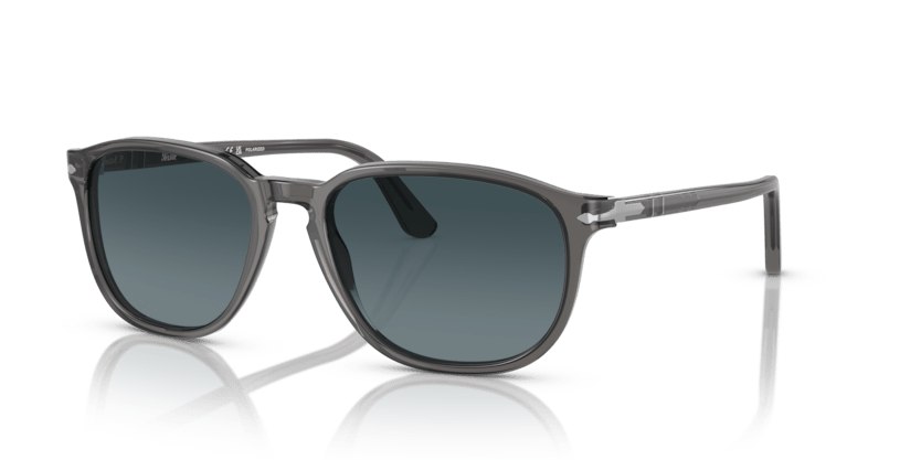 0PO3019S - Persol - Frame: Grey - (Transparent Grey 1196S3) - Lens: Light Blue Gradient Dark Blue Polar Polarized - 52 MM - Ardor Eyewear