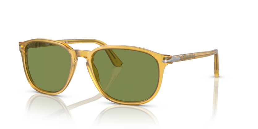 0PO3019S - Persol - Frame: Yellow - (Miele 204/4E) - Lens: Green - 52 MM - Ardor Eyewear