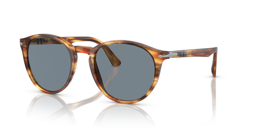 0PO3152S - Persol - (Brown Striped Yellow) Blue - 52 - 20 - 145 MM - Ardor Eyewear 8053672618648