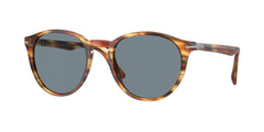 0PO3152S - Persol - (Brown Striped Yellow) Blue - 52 - 20 - 145 MM - Ardor Eyewear 8053672618648