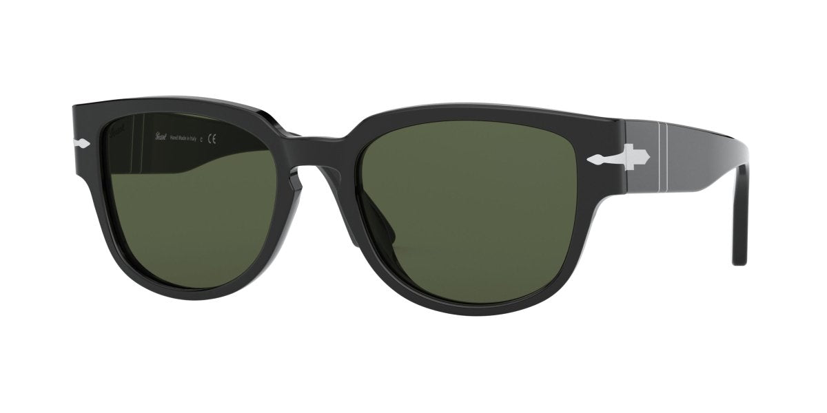 0PO3231S - Persol - Frame: Black - (Black 95/31) - Lens: Green - 54 MM - Ardor Eyewear