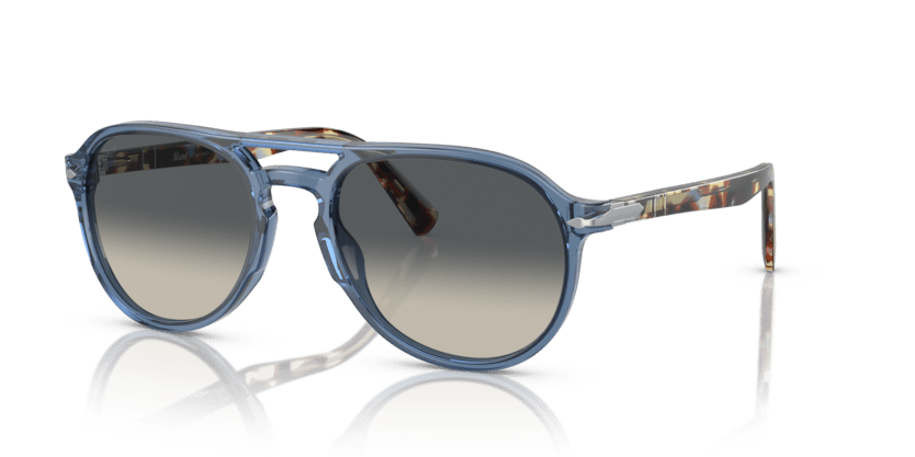 0PO3235S - Persol - (Transparent Navy) Light Grey Gradient Dark Grey - 55 - 20 - 145 MM - Ardor Eyewear 8056597971409