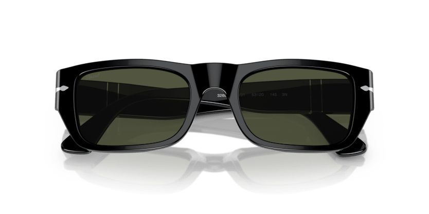 0PO3268S - Persol - Frame: Black - (Black 95/31) - Lens: Green - 53 MM - Ardor Eyewear