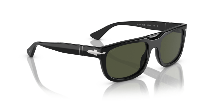 0PO3271S - Persol - Black - 95/31 - Black - 55 MM - Ardor Eyewear