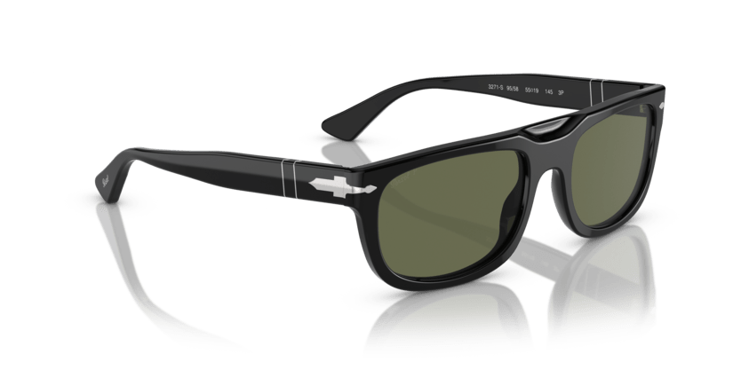 0PO3271S - Persol - Black - 95/58 - Black - 55 MM - Ardor Eyewear