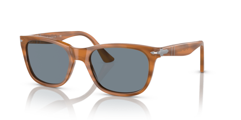 0PO3291S - Persol - (Striped Brown) Light Blue - 57 - 19 - 145 MM - Ardor Eyewear 8056597599115