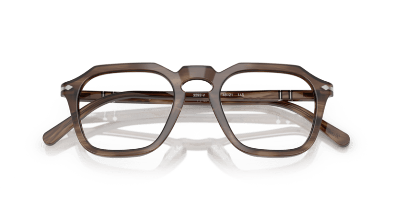 Striped Brown - 0PO3292V 8056262356470 Persol Eyeglasses Unisex Square