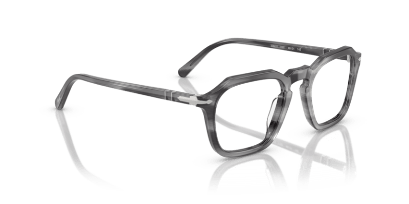 Striped Grey - 0PO3292V 8056262356456 Persol Eyeglasses Unisex Square