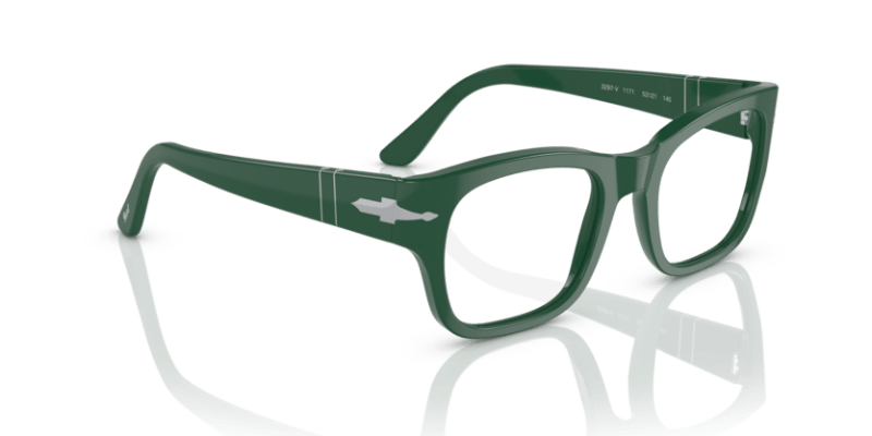 Green - 0PO3297V 8056597756341 Persol Eyeglasses Unisex Rectangle