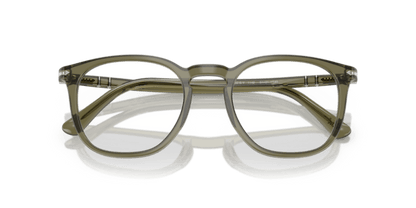 Olive Transparent Green - 0PO3318V 8056262232057 Persol Eyeglasses Unisex Phantos