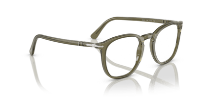 Olive Transparent Green - 0PO3318V 8056262232057 Persol Eyeglasses Unisex Phantos
