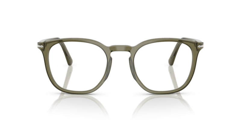 Olive Transparent Green - 0PO3318V 8056262232057 Persol Eyeglasses Unisex Phantos