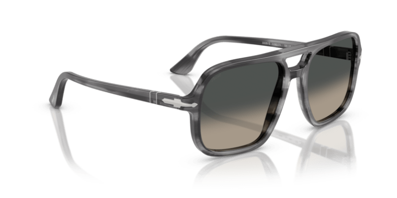 Striped Grey - 0PO3328S 8056262355923 Persol Sunglasses Man Pilot