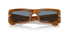 0PO3332S - Persol - (Striped Brown) Light Blue - 54 - 22 - 140 MM - Ardor Eyewear 8056597940627