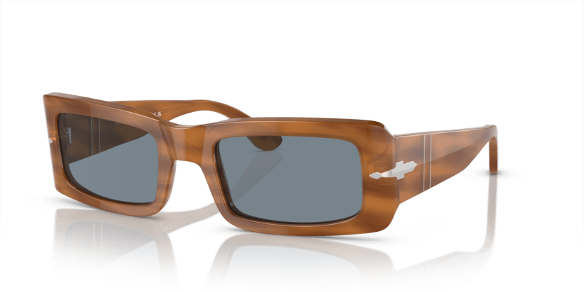 0PO3332S - Persol - (Striped Brown) Light Blue - 54 - 22 - 140 MM - Ardor Eyewear 8056597940627