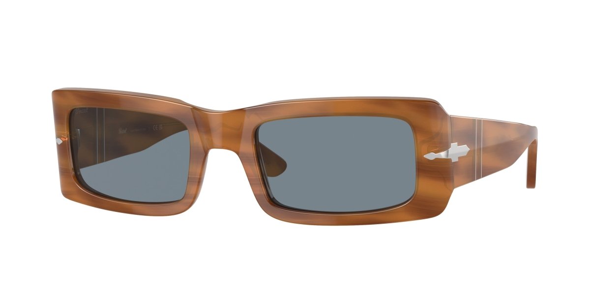 0PO3332S - Persol - (Striped Brown) Light Blue - 54 - 22 - 140 MM - Ardor Eyewear 8056597940627