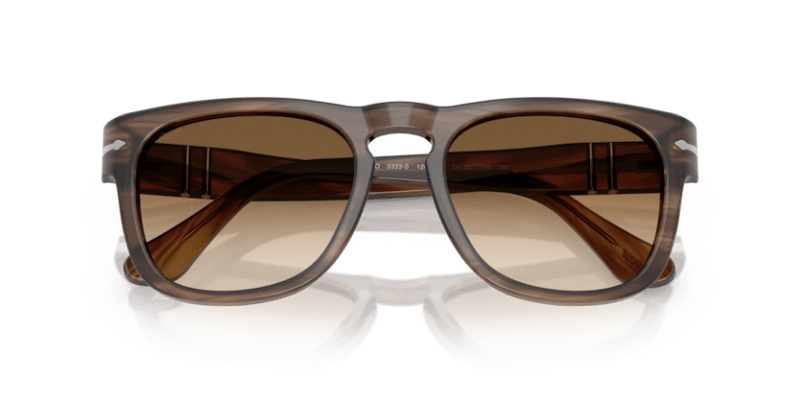 Striped Brown - 0PO3333S 8056262356326 Persol Sunglasses Unisex Square