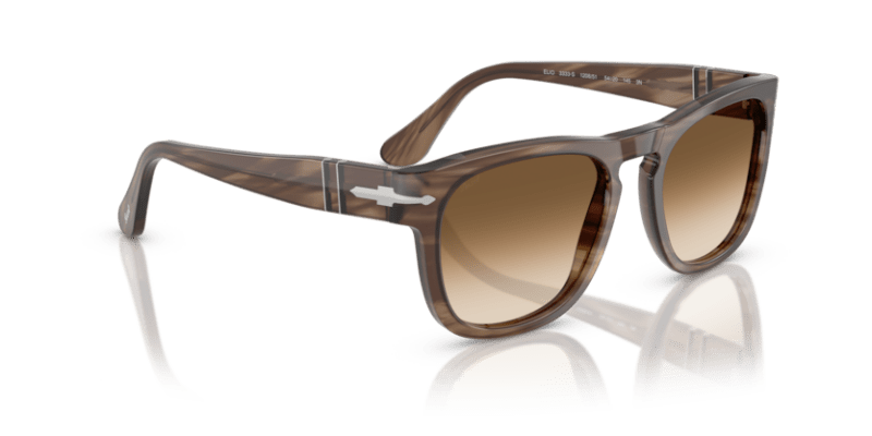 Striped Brown - 0PO3333S 8056262356326 Persol Sunglasses Unisex Square