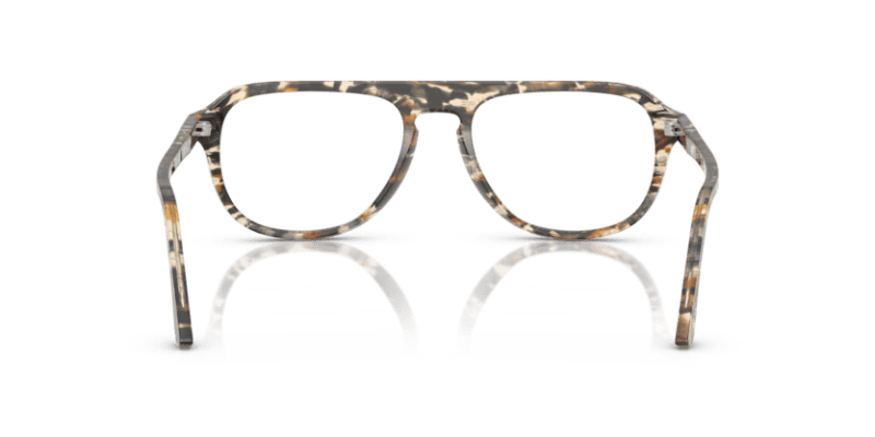 Amber Brown/Pirate Black - 0PO3368V 8056262350119 Persol Eyeglasses Unisex Pilot