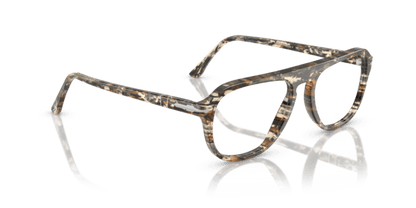 Amber Brown/Pirate Black - 0PO3368V 8056262350119 Persol Eyeglasses Unisex Pilot