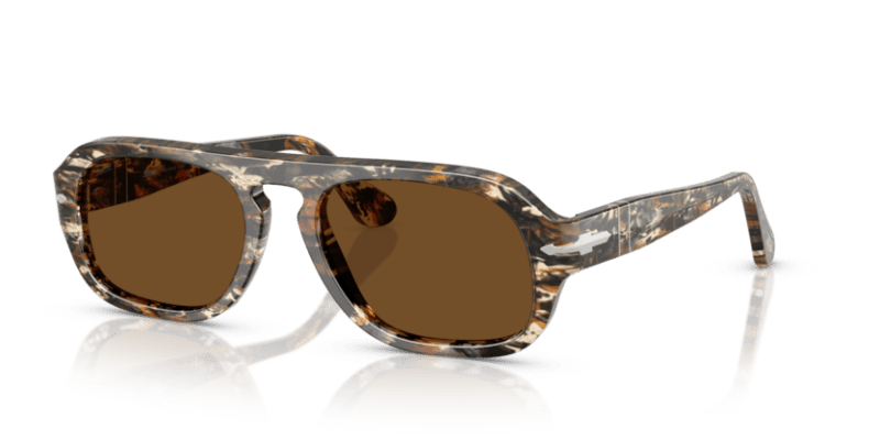 Amber Brown/Pirate Black - 0PO3369S 8056262350218 Persol Sunglasses Unisex Pilot