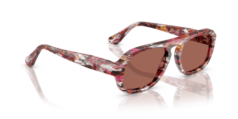 Cyclamen/Khaki - 0PO3369S 8056262350195 Persol Sunglasses Unisex Pilot