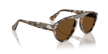 Amber Brown/Pirate Black - 0PO3370S 8056262355848 Persol Sunglasses Unisex Pilot