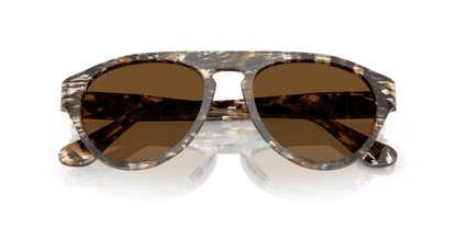 Amber Brown/Pirate Black - 0PO3370S 8056262355848 Persol Sunglasses Unisex Pilot