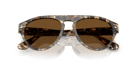 Amber Brown/Pirate Black - 0PO3370S 8056262355848 Persol Sunglasses Unisex Pilot