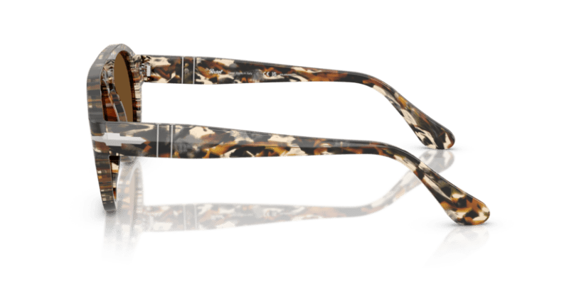 Amber Brown/Pirate Black - 0PO3370S 8056262355848 Persol Sunglasses Unisex Pilot