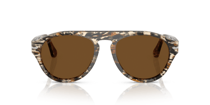 Amber Brown/Pirate Black - 0PO3370S 8056262355848 Persol Sunglasses Unisex Pilot